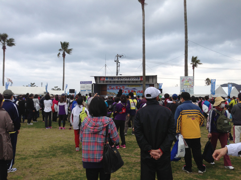 人気の「くまもん」がステージにいるんだもん